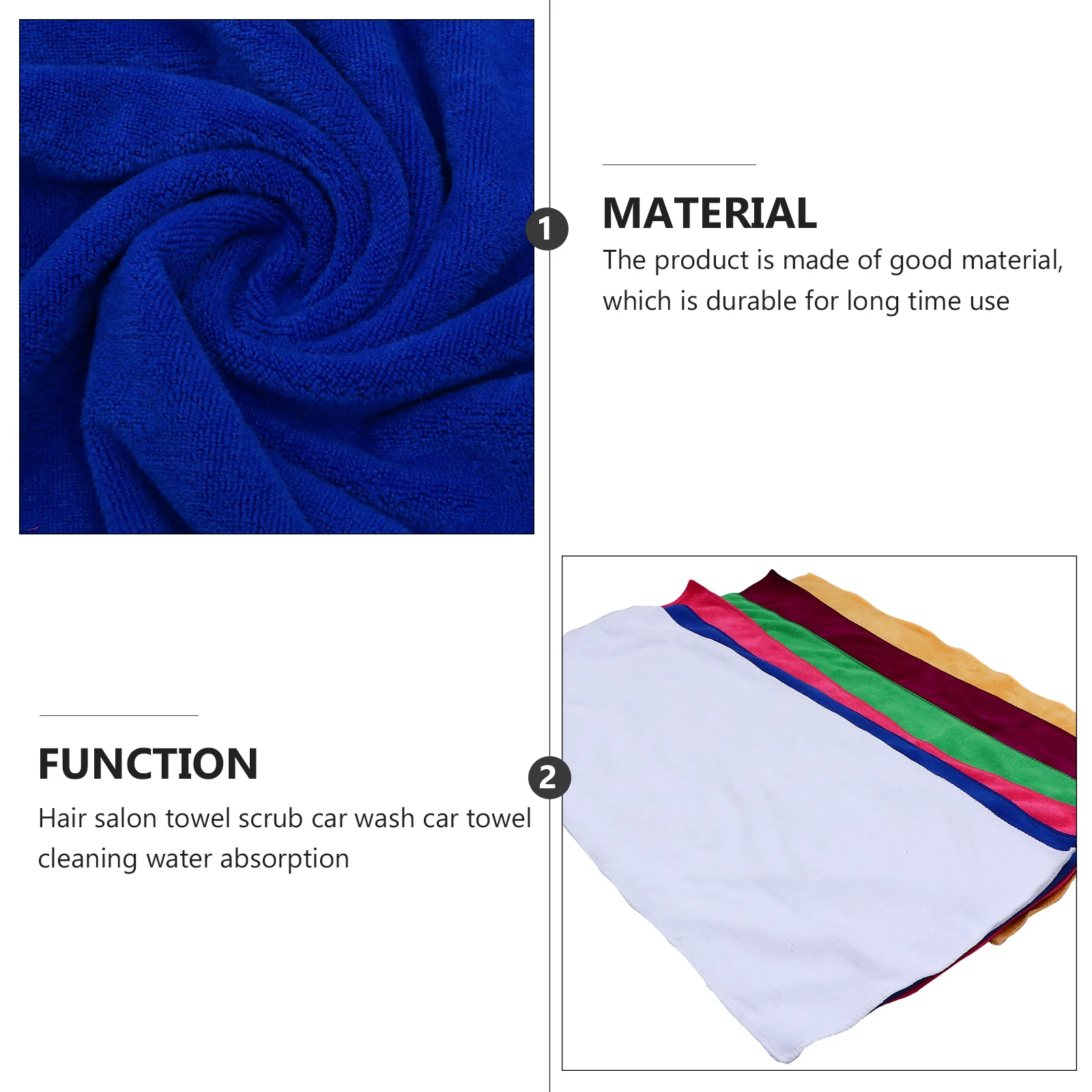 6Pcs Absorbent Car Thickened Microfiber Cloth Superfine Fiber Wash Towel Auto Cleaning Cloth Hair Salon
6Pcs Absorbent Car Thickened Microfiber Cloth Superfine Fiber Wash Towel Auto Cleaning Cloth Hair Salon