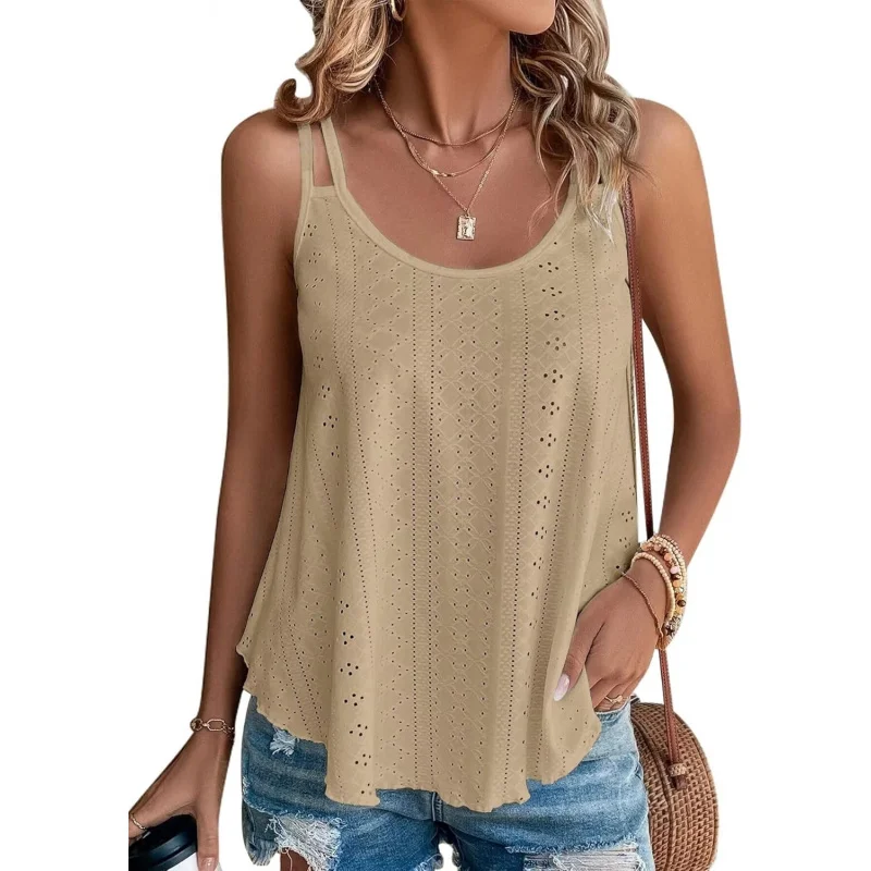 Womens Cute Tank Tops Sleeveless Spaghetti Strap Scoop Neck Loose Casual 2026 Spring Summer Beach Vacation Flowy Shirts
Womens Cute Tank Tops Sleeveless Spaghetti Strap Scoop Neck Loose Casual 2026 Spring Summer Beach Vacation Flowy Shirts
