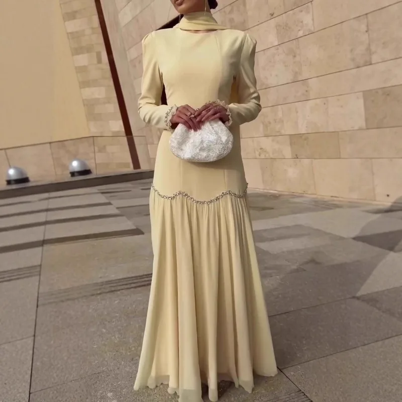 Dress Women's Spring Retro Elegant Distinguished Long Sleeves Long Skirt New Comfortable Minimalist Casual Versatile Distinctive
Dress Women's Spring Retro Elegant Distinguished Long Sleeves Long Skirt New Comfortable Minimalist Casual Versatile Distinctive