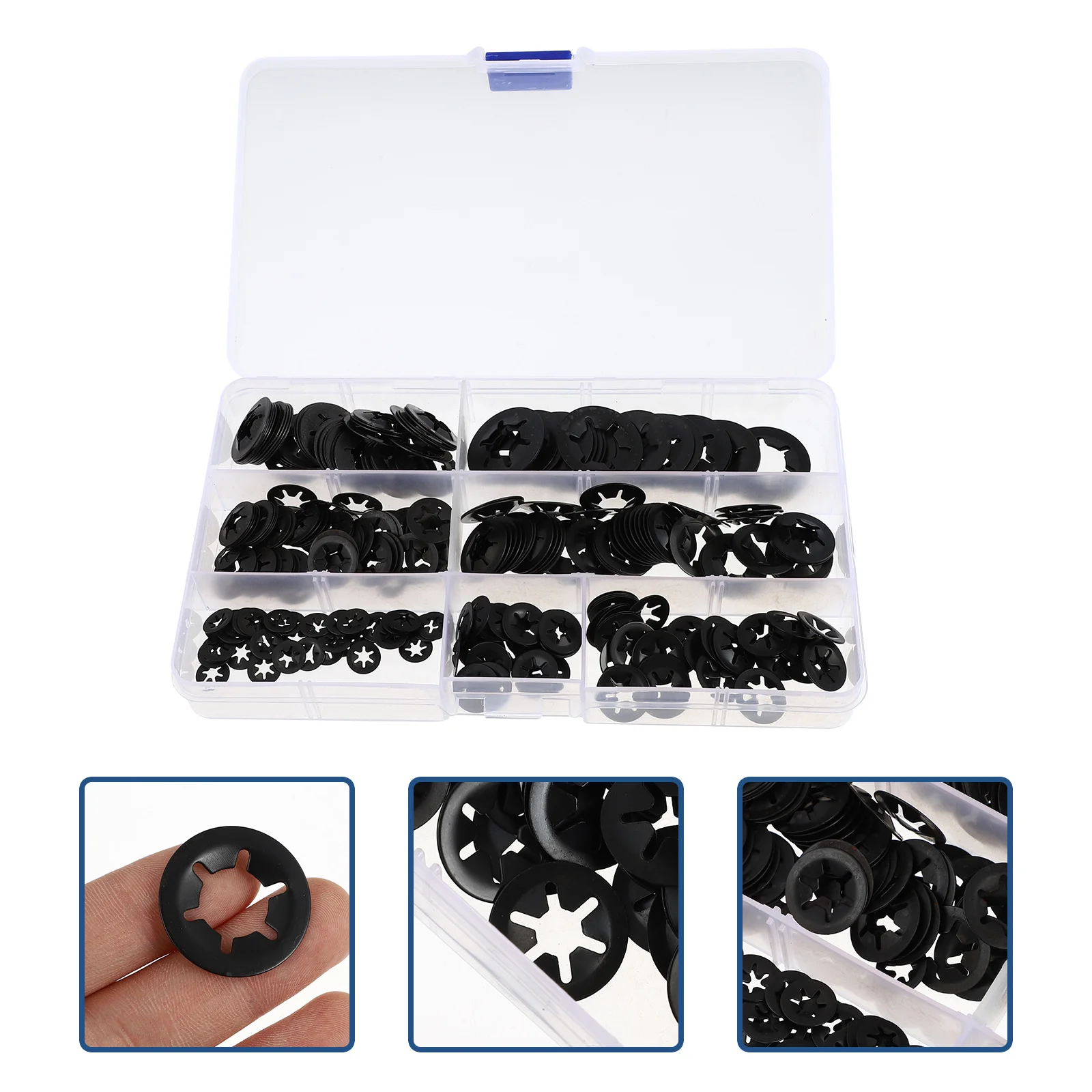280pcs Internal Serrated Lock Washer Manganese Steel Rust Resistant Fastening Buffering Replacement Washers Fasteners Hardware
280pcs Internal Serrated Lock Washer Manganese Steel Rust Resistant Fastening Buffering Replacement Washers Fasteners Hardware