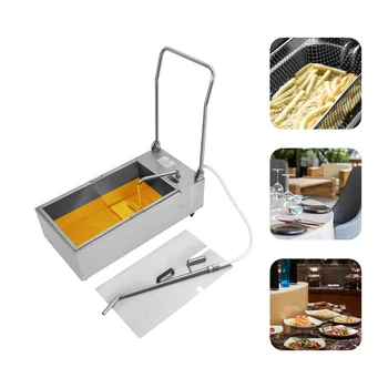 55L Foldable Fryer Oil Filter Oil Filtration System Cart Filtering Machine