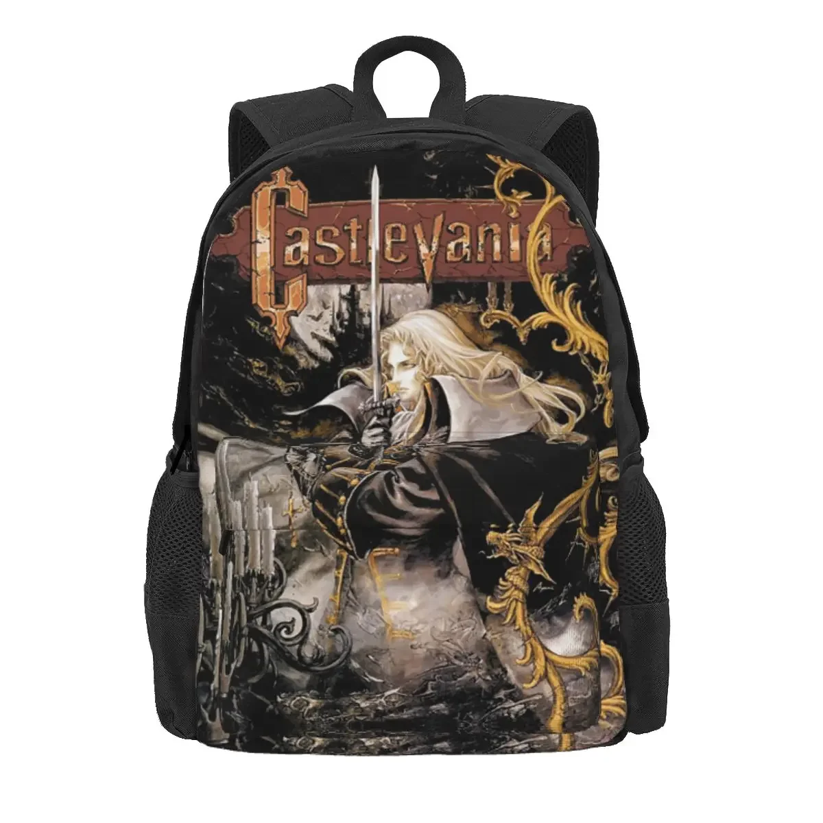 Dracula Japanese Name Retro Art Castlevania Game Backpack Daypack Large Capacity BookBag School Bag Shoulder Bags for Men Women
Dracula Japanese Name Retro Art Castlevania Game Backpack Daypack Large Capacity BookBag School Bag Shoulder Bags for Men Women