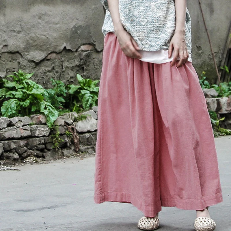 High Waist Cotton Linen Wide Leg Pants Women New 2025 Spring Vintage Style Solid Color Female Ankle-length Casual Pants M1542 
High Waist Cotton Linen Wide Leg Pants Women New 2025 Spring Vintage Style Solid Color Female Ankle-length Casual Pants M1542