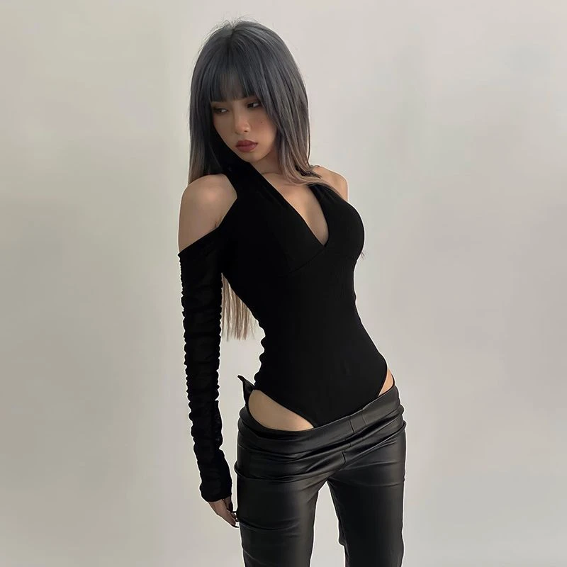Summer Spring Women Sexy Jumpsuit Off Shoulder Skinny Bodycon Solid Casual Bodysuit Aesthetic Low-cut V-neck Tops
Summer Spring Women Sexy Jumpsuit Off Shoulder Skinny Bodycon Solid Casual Bodysuit Aesthetic Low-cut V-neck Tops
