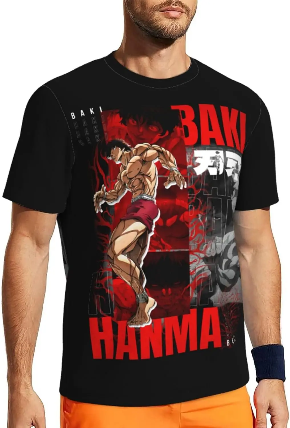 Anime Baki The Grappler Baki Hanma Shirt Men's Sports Round Neck Short Sleeve Tee Tops
Anime Baki The Grappler Baki Hanma Shirt Men's Sports Round Neck Short Sleeve Tee Tops