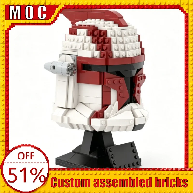 764PCS War Series Character Fil Phase 1 Helmet Collection Custom Building Blocks MOC Model Education Assembly Toy Birthday Gift
764PCS War Series Character Fil Phase 1 Helmet Collection Custom Building Blocks MOC Model Education Assembly Toy Birthday Gift