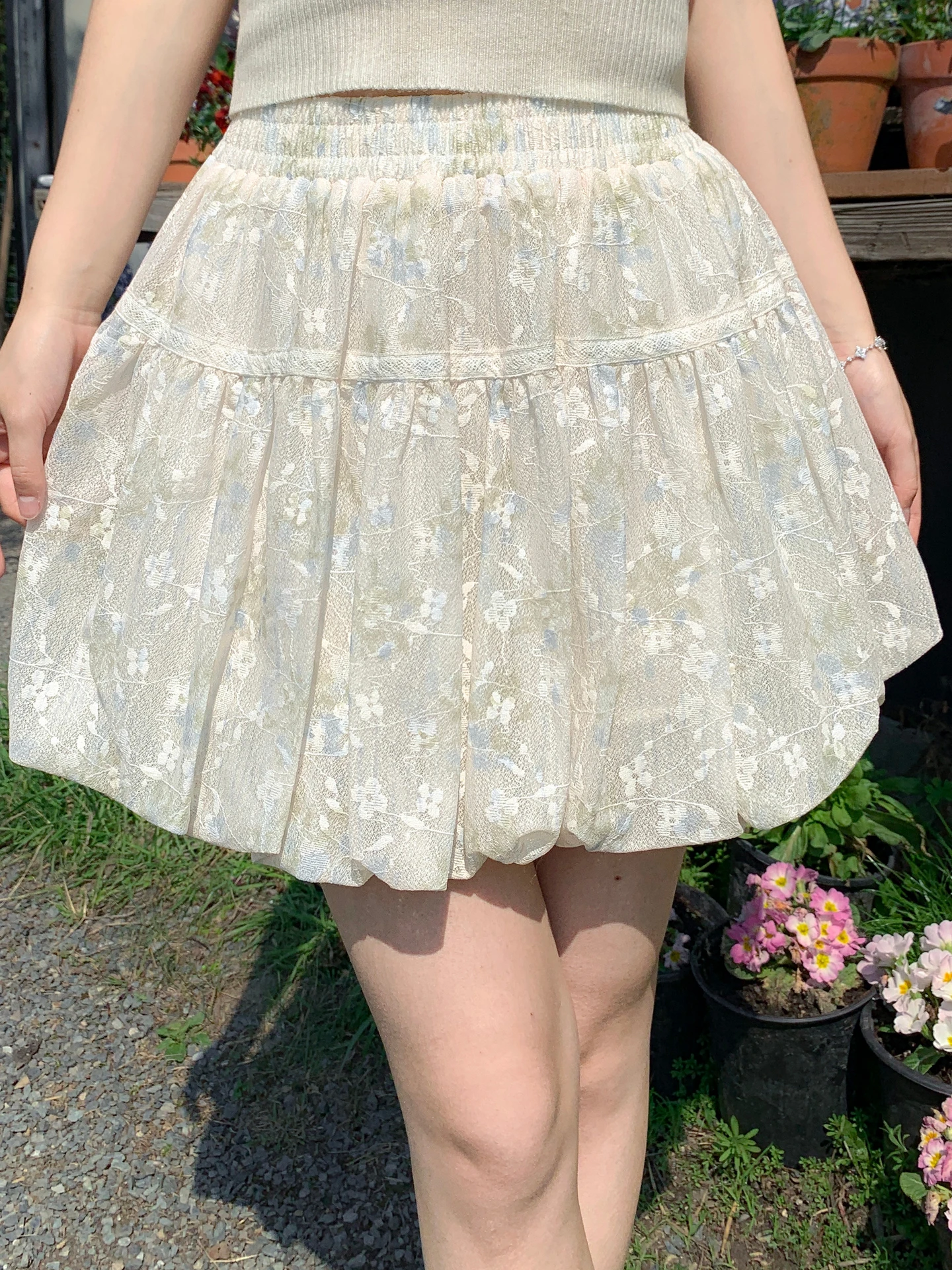 Sweet Style Short Skirt Women's High Waist Lace Flower Bud Lantern Design Anti-Light Casual A-Line Skirt for Ladies
Sweet Style Short Skirt Women's High Waist Lace Flower Bud Lantern Design Anti-Light Casual A-Line Skirt for Ladies
