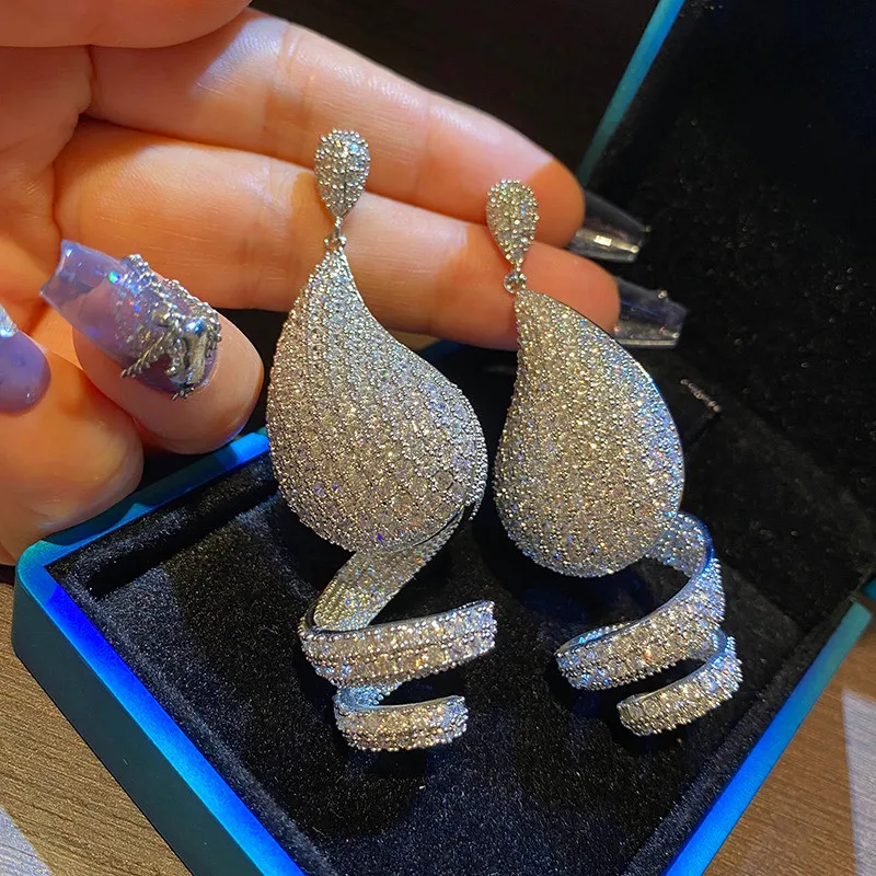 Zircon Light Luxury Elegant Long Earrings
Zircon Light Luxury Elegant Long Earrings