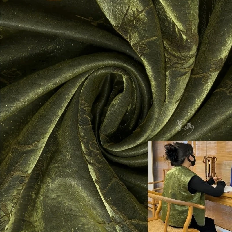 1Meter Intangible Cultural Heritage Jacquard Fabric Mulberry Silk Cheongsam Luxury Clothing Ancient Dyed Silk Fabric
1Meter Intangible Cultural Heritage Jacquard Fabric Mulberry Silk Cheongsam Luxury Clothing Ancient Dyed Silk Fabric