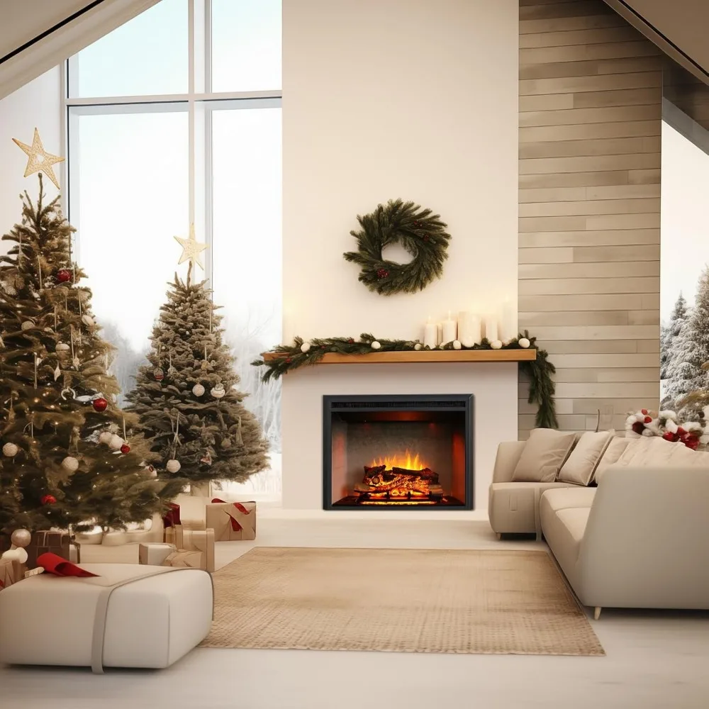 33 Inches, Edward Electric Fireplace Insert with Weathered Concrete Interior,Fire Crackling Sound, Remote Control
33 Inches, Edward Electric Fireplace Insert with Weathered Concrete Interior,Fire Crackling Sound, Remote Control