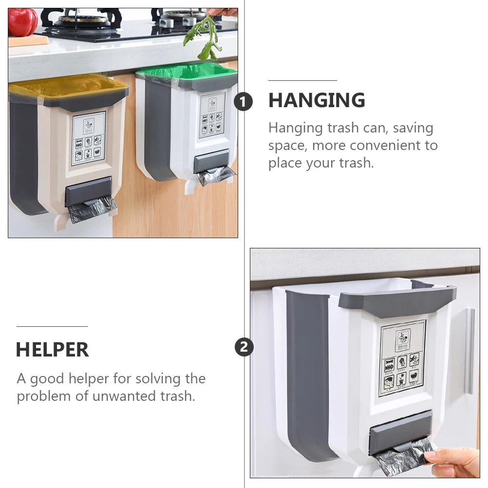 1pc Door-Mounted Hanging Trash Can Foldable Garbage Bin Space-Saving Kitchen Waste Container Easy-Fold Organizer for Home Car
1pc Door-Mounted Hanging Trash Can Foldable Garbage Bin Space-Saving Kitchen Waste Container Easy-Fold Organizer for Home Car
