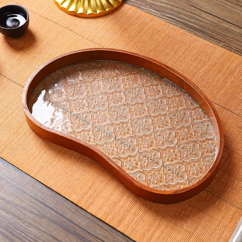 Chinese Begonia Flower Glass Tray Moon Shaped Tea Cup Serving Platter Organizer Jewelry Tray for Guest Room Dining Room Event
Chinese Begonia Flower Glass Tray Moon Shaped Tea Cup Serving Platter Organizer Jewelry Tray for Guest Room Dining Room Event