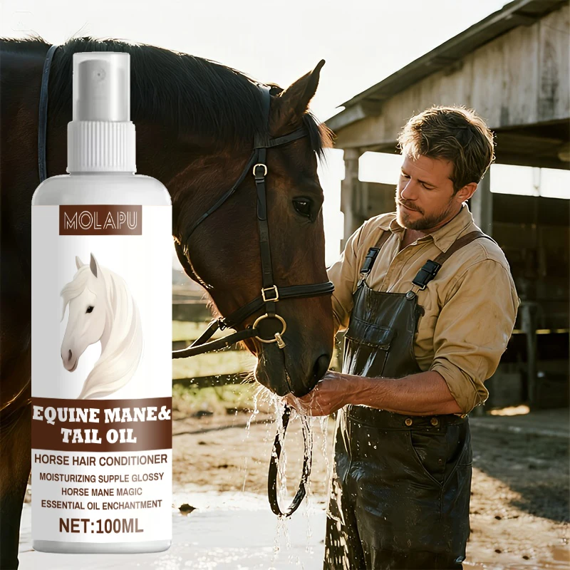Horse hair care oil, quickly brightening and dust-resistant. Natural care oil creates silky mane and tail. 100ML, easy to carry,
Horse hair care oil, quickly brightening and dust-resistant. Natural care oil creates silky mane and tail. 100ML, easy to carry,
