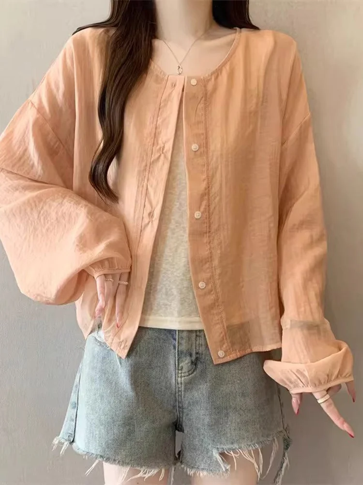 Summer 2026 plus Size Orange Pink Lightweight Sun Protection Vest And Top Set Women's Fashion Casual Wear round Neck Long Sleeve
Summer 2026 plus Size Orange Pink Lightweight Sun Protection Vest And Top Set Women's Fashion Casual Wear round Neck Long Sleeve