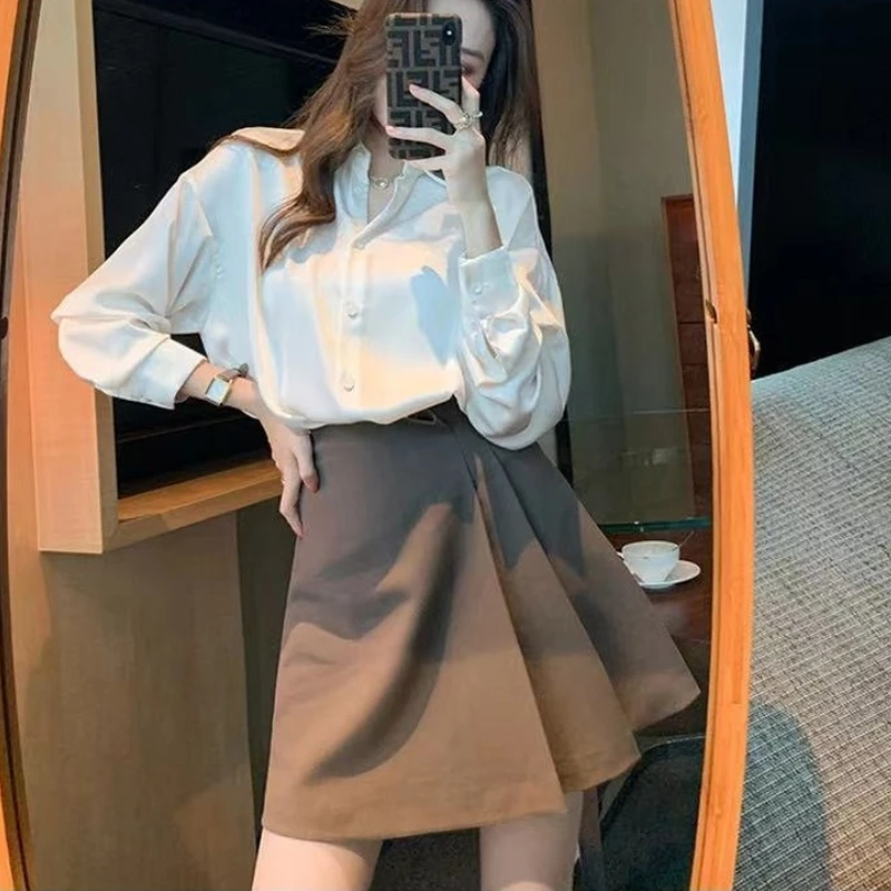 Skirts Women Summer High Waist New Korean Fashion Mini A-lineAll-match Popular Solid Black Preppy Style Soft Chic Sexy Faldas
Skirts Women Summer High Waist New Korean Fashion Mini A-lineAll-match Popular Solid Black Preppy Style Soft Chic Sexy Faldas