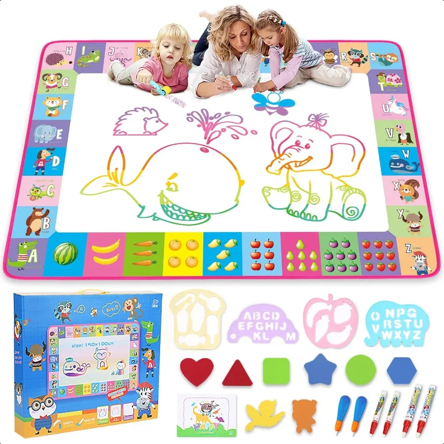 Коврик для рисования с водными каракулями, игрушечная доска, цветной коврик для рисования, волшебные ручки, развивающие игрушки для детей 3, 4, 5, 6, 7 лет
Коврик для рисования с водными каракулями, игрушечная доска, цветной коврик для рисования, волшебные ручки, развивающие игрушки для детей 3, 4, 5, 6, 7 лет