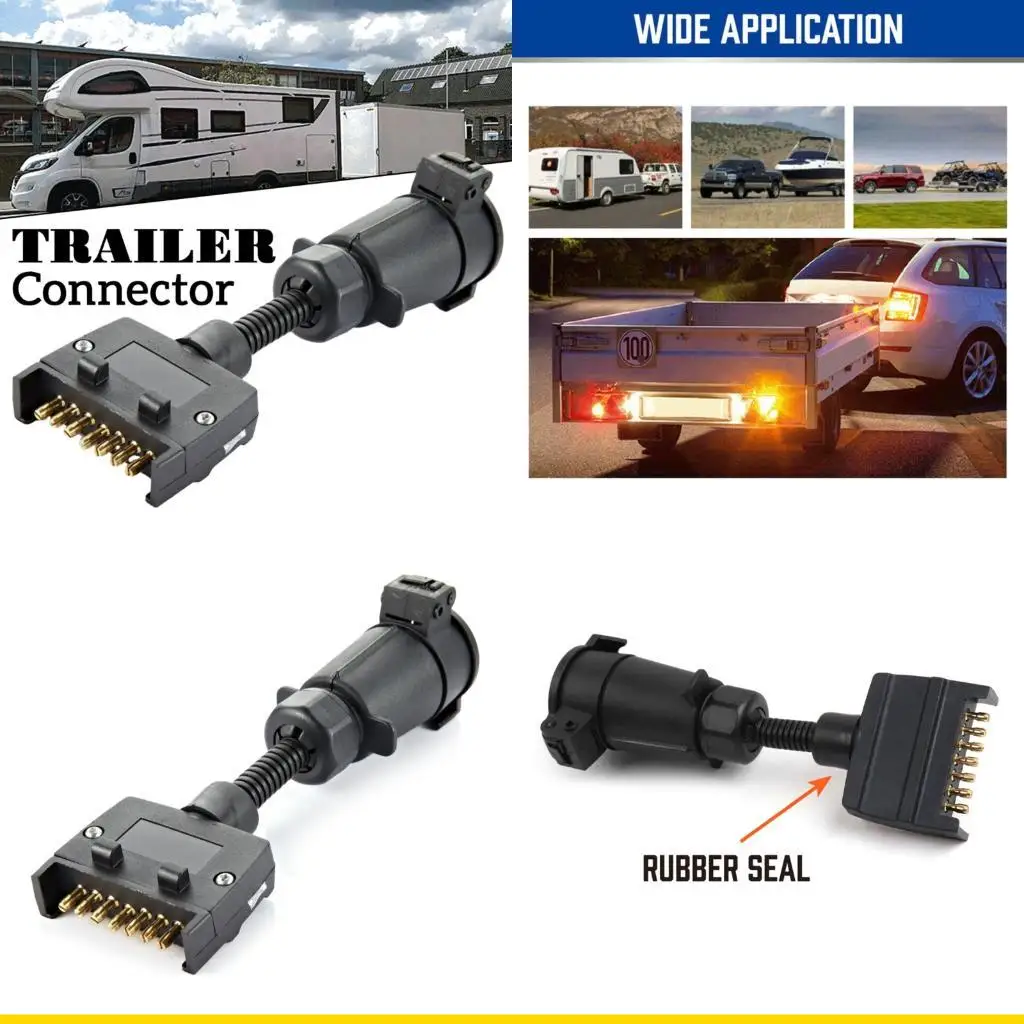 SZCH Easy Install 7 Trailer Wiring Harness Strong 7 Pin Truck Trailer Socket Reliable Power for Various Automobiles
SZCH Easy Install 7 Trailer Wiring Harness Strong 7 Pin Truck Trailer Socket Reliable Power for Various Automobiles