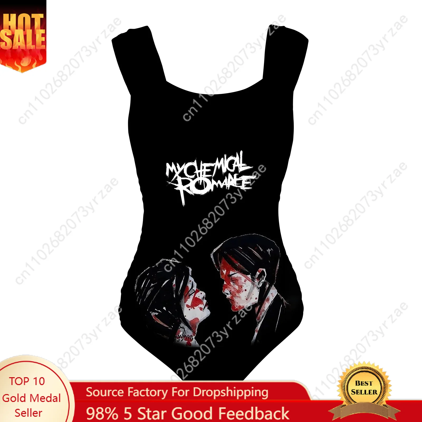 My Chemical Romance Swimsuit Wide Strap Womens Bathing Suits Fashion Swimwear Pool Party Sexy Bikini Customized Bathing Suits
My Chemical Romance Swimsuit Wide Strap Womens Bathing Suits Fashion Swimwear Pool Party Sexy Bikini Customized Bathing Suits