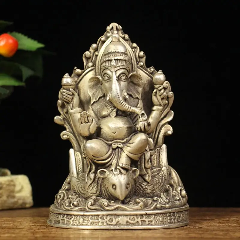 Tibetan Elephant trunk god of wealth thai elephant god ganesha indian protector Statue Sculpture Figurine Home Decoration
Tibetan Elephant trunk god of wealth thai elephant god ganesha indian protector Statue Sculpture Figurine Home Decoration