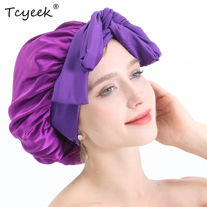 Tcyeek 100% шелковый капот из тутового шелка, круглая кепка с ночным бантом, женская кепка для ухода за волосами, широкая эластичная лента, обертка для волос, весна A41222QM
Tcyeek 100% шелковый капот из тутового шелка, круглая кепка с ночным бантом, женская кепка для ухода за волосами, широкая эластичная лента, обертка для волос, весна A41222QM