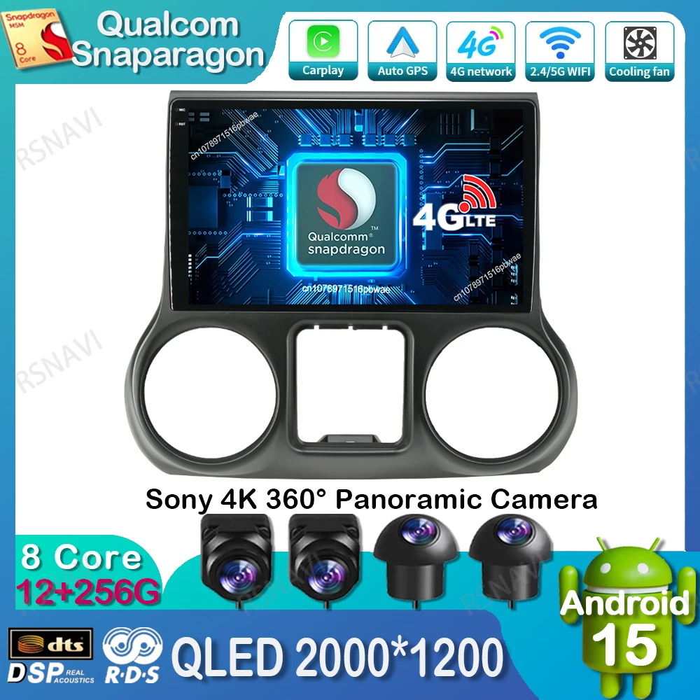Android 15 Car Radio For Jeep Wrangler 3 JK 2010 - 2018 5G WIFI Qualcomm Stereo BT DSP Viedo Player Head Unit DVD Multimedia GPS
Android 15 Car Radio For Jeep Wrangler 3 JK 2010 - 2018 5G WIFI Qualcomm Stereo BT DSP Viedo Player Head Unit DVD Multimedia GPS