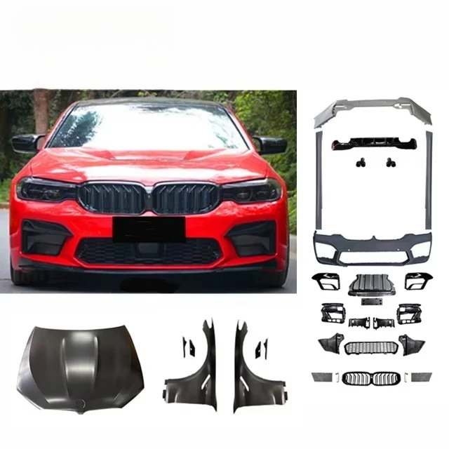 For 5 Series G30 G38 Upgrade New M5 BodyKit Front Rear Bumper Grille Spoiler Side Skirt Hood Fender
For 5 Series G30 G38 Upgrade New M5 BodyKit Front Rear Bumper Grille Spoiler Side Skirt Hood Fender