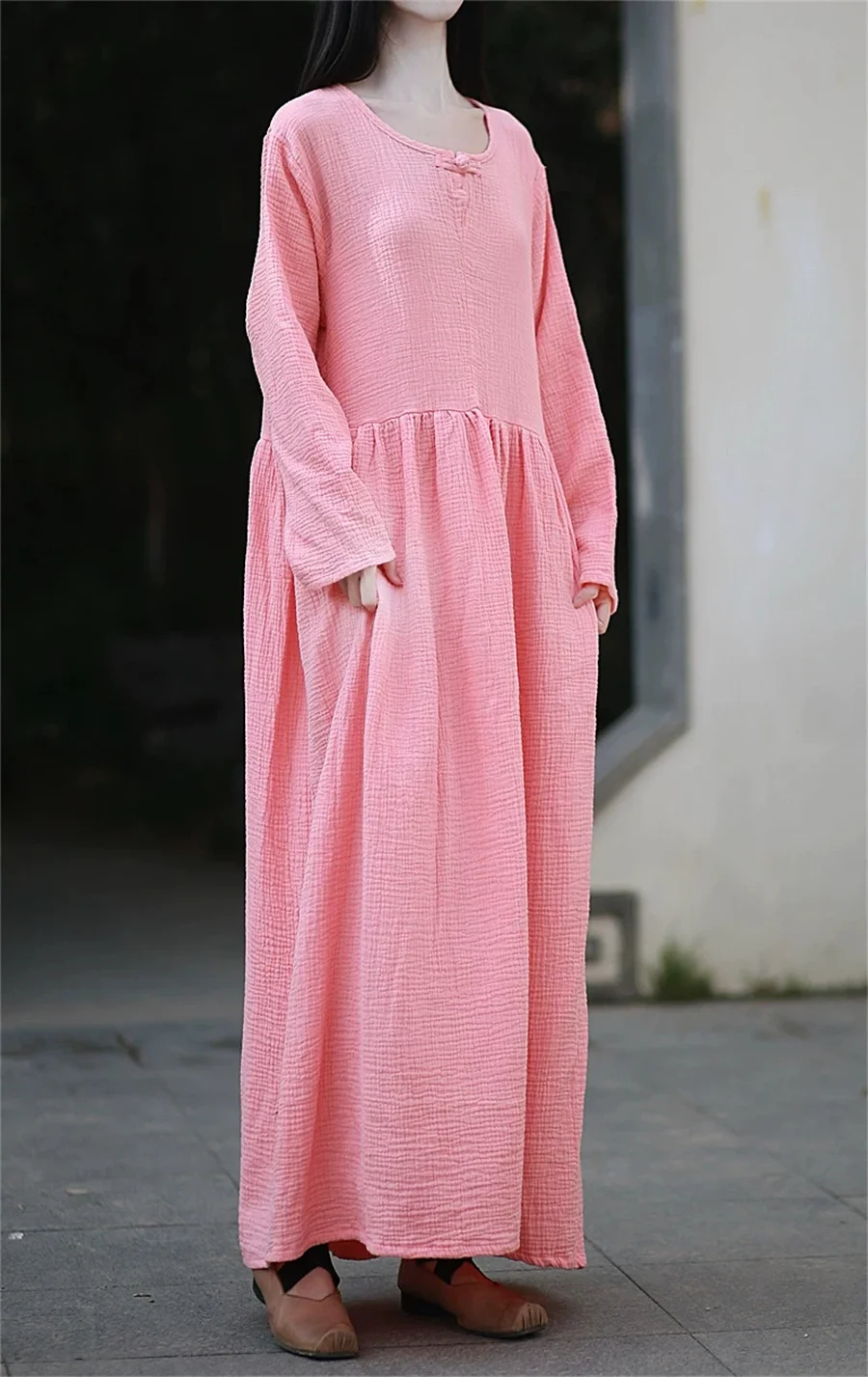 Spring/Summer New Arrivals Women's Cotton-Linen Dress plus size long sleeve dress Casual Elegance for Everyday Wear
Spring/Summer New Arrivals Women's Cotton-Linen Dress plus size long sleeve dress Casual Elegance for Everyday Wear