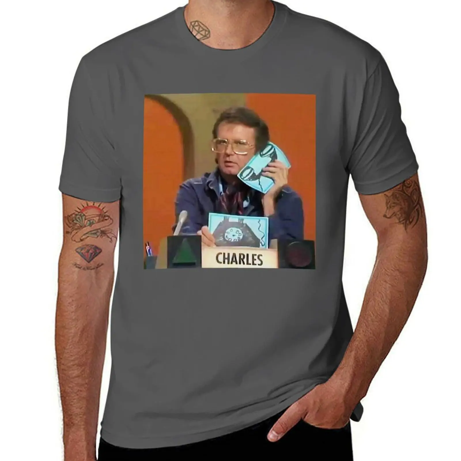 Charles Nelson Reilly color photo T-Shirt Urban Style Casual Short Sleeve Top
Charles Nelson Reilly color photo T-Shirt Urban Style Casual Short Sleeve Top
