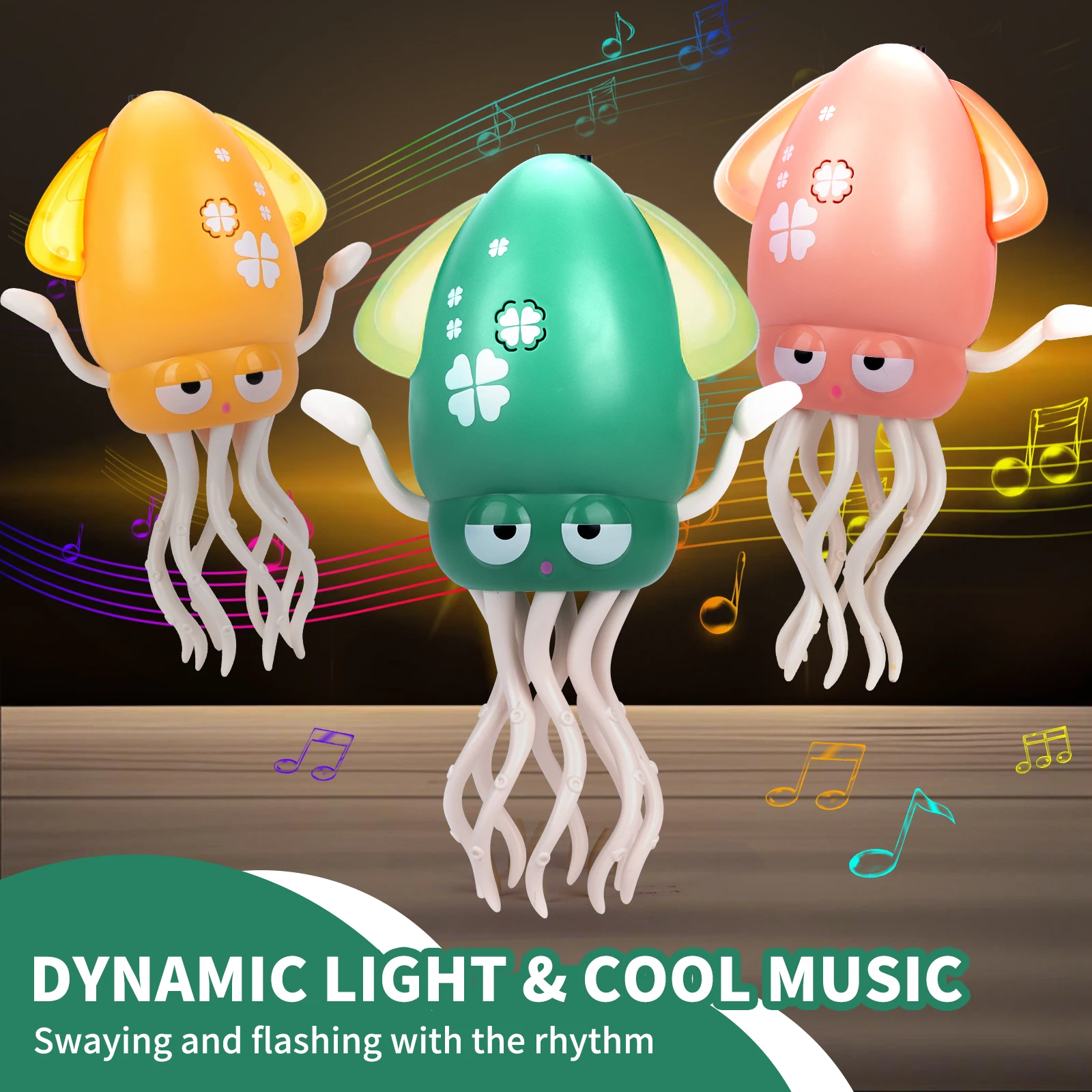 Interactive Dancing Squid Kids Electronic Pet Toy Induction Lying Flat with Light & Music Developmental Tummy Time Children Gift
Interactive Dancing Squid Kids Electronic Pet Toy Induction Lying Flat with Light & Music Developmental Tummy Time Children Gift