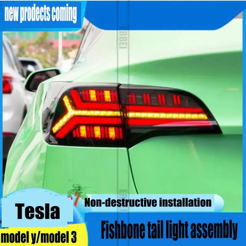 Модель 3 Tesla, задний фонарь в сборе, модель Y, модифицированные задние фонари «рыбья кость», светодиодные ходовые огни, стреймер, рулевой тормоз
Модель 3 Tesla, задний фонарь в сборе, модель Y, модифицированные задние фонари «рыбья кость», светодиодные ходовые огни, стреймер, рулевой тормоз