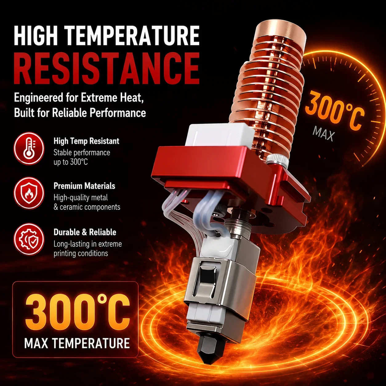 Upgrade Hotend Assembly with Replaceable Nozzle for Flashforge Adventurer 5M Pro 3D Printer Spare Part
Upgrade Hotend Assembly with Replaceable Nozzle for Flashforge Adventurer 5M Pro 3D Printer Spare Part