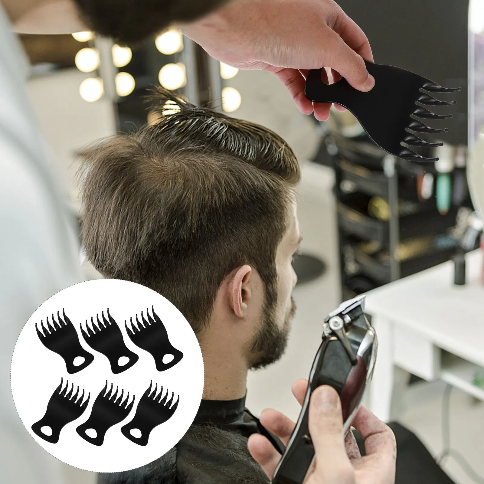 6 Retro Combs for Greasy Hair Men Plastic Wide Teeth Home Professional Hairdressing Barber Styling Straight Curly
6 Retro Combs for Greasy Hair Men Plastic Wide Teeth Home Professional Hairdressing Barber Styling Straight Curly