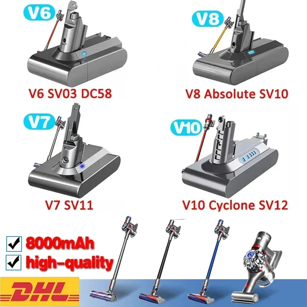 Original 21.6V for Dyson V6 V7 V8 V10 Rechargeable battery SV09 SV10 SV11 SV12 handheld Vacuum Cleaner Rechargeable Batteries
Original 21.6V for Dyson V6 V7 V8 V10 Rechargeable battery SV09 SV10 SV11 SV12 handheld Vacuum Cleaner Rechargeable Batteries