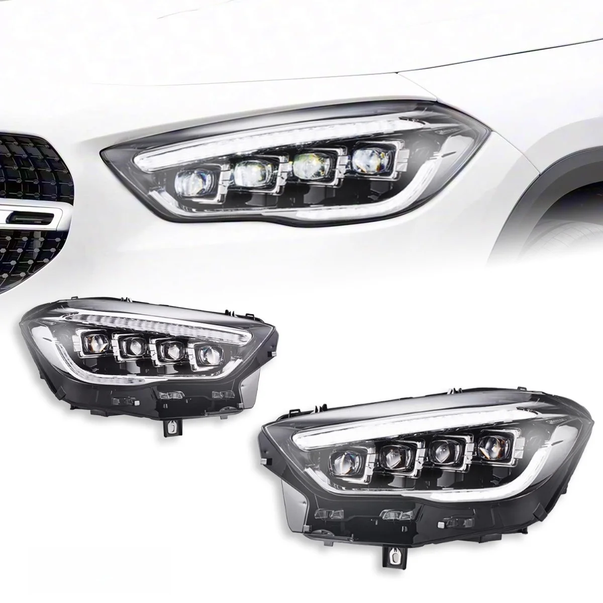 LED Headlights for Mercedes Benz GLA Headlights Assembly W156 with LED Headlight DRL Sequential Turn Signals 2020 to 2025
LED Headlights for Mercedes Benz GLA Headlights Assembly W156 with LED Headlight DRL Sequential Turn Signals 2020 to 2025