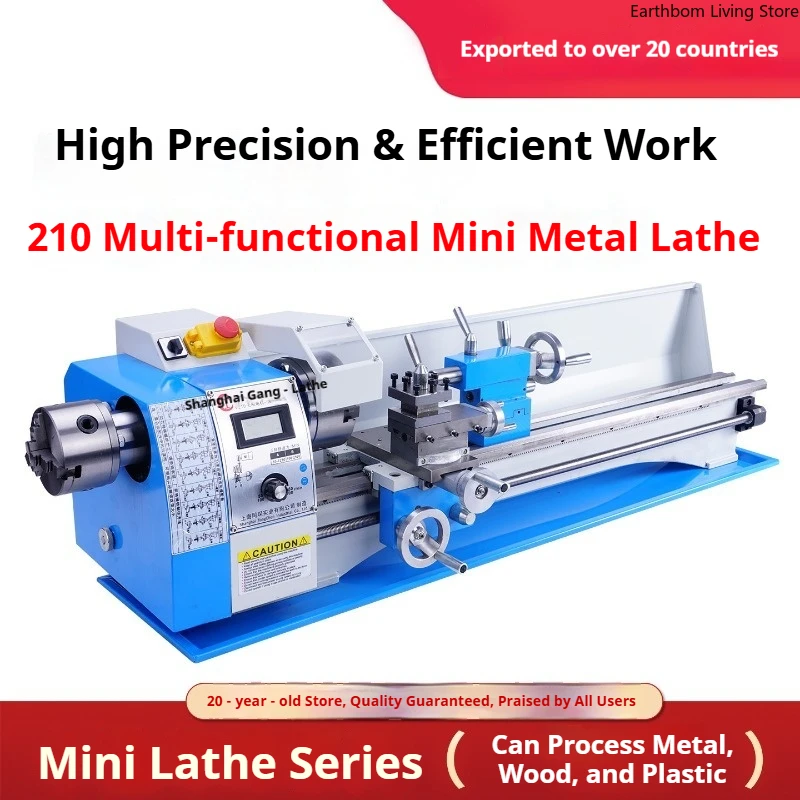 Threaded Mini Lathe Aluminum Copper Precision Mini Lathe Instrument Processing Commercial Machinery Tornio Compatto ZY60XXCC
Threaded Mini Lathe Aluminum Copper Precision Mini Lathe Instrument Processing Commercial Machinery Tornio Compatto ZY60XXCC