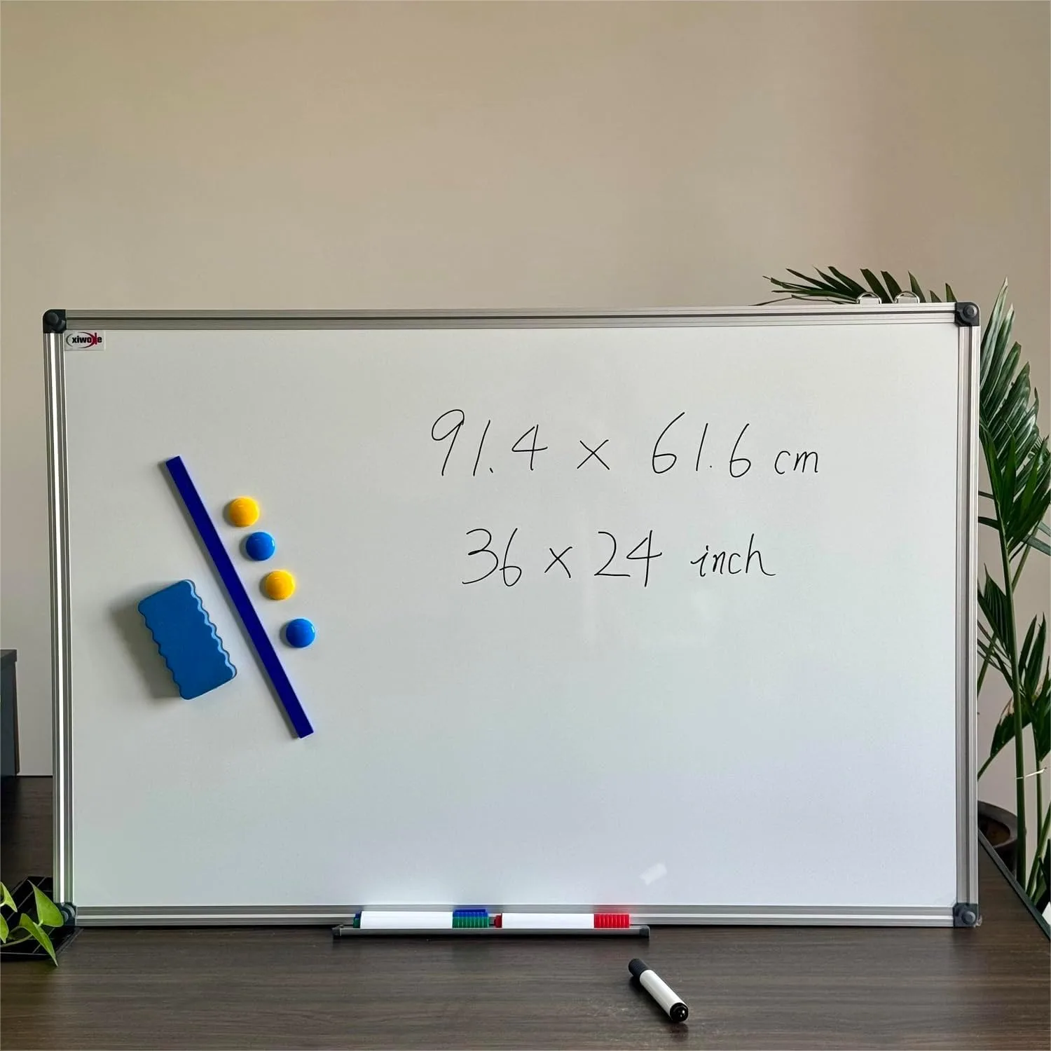 24x36 Inch Magnetic Dry Erase Whiteboard, Silver Aluminum Frame Wall-Mounted, Easy Clean for Home School Office
24x36 Inch Magnetic Dry Erase Whiteboard, Silver Aluminum Frame Wall-Mounted, Easy Clean for Home School Office