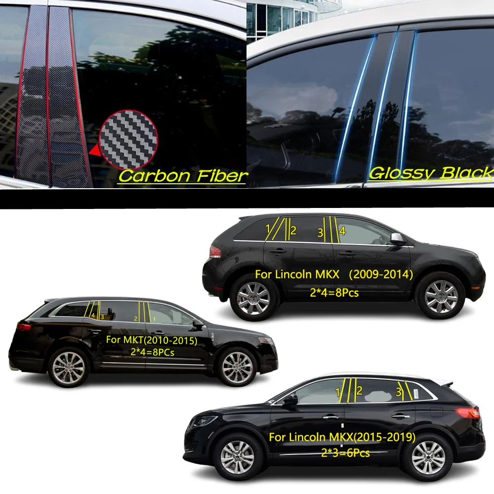 Car PC Material Pillar Post Cover Door Trim Window Molding Sticker Plate Accessories For Lincoln MKT 2010-2015/MKX 2009-2019
Car PC Material Pillar Post Cover Door Trim Window Molding Sticker Plate Accessories For Lincoln MKT 2010-2015/MKX 2009-2019