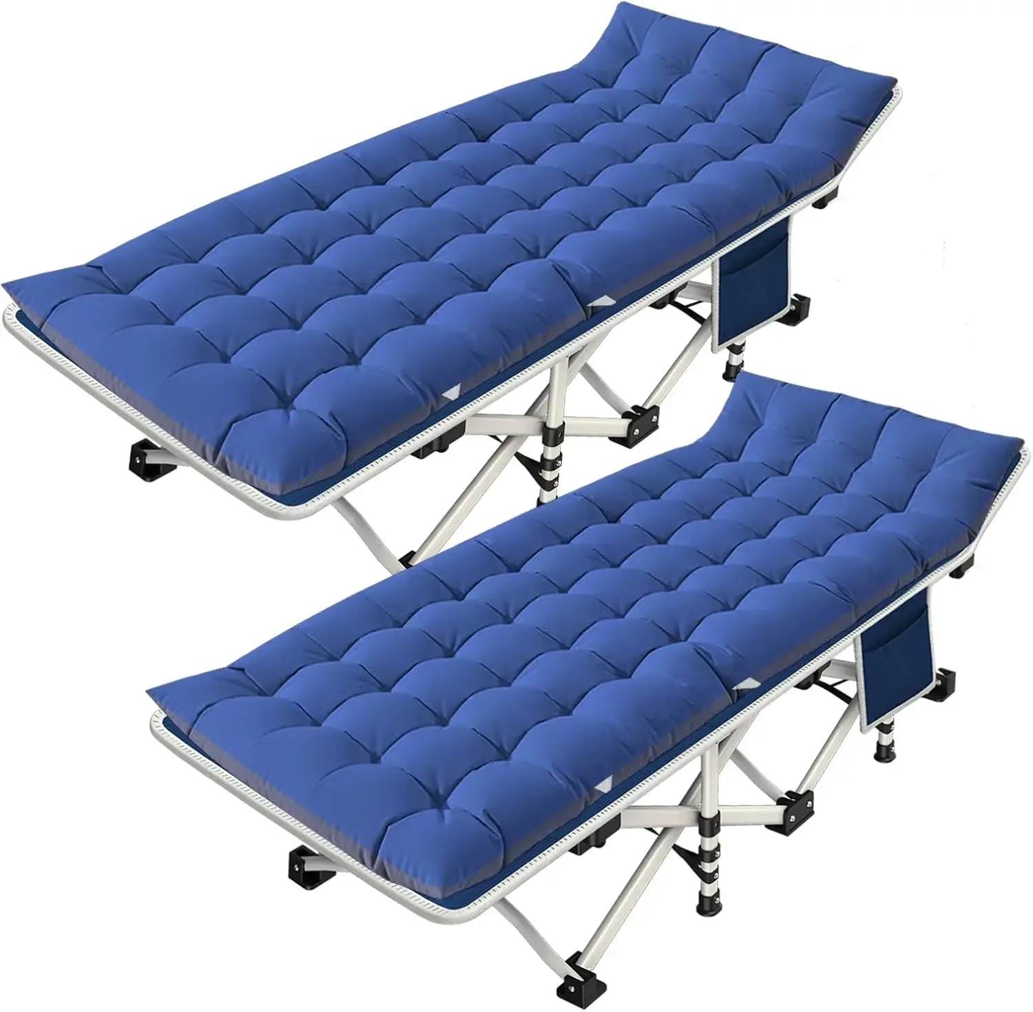 2 Pack Camping Cot with Mattress Comfortable Cot Bed Folding Cot Heavy Duty Cots for Sleeping with Carry Bag for Adults Kids
2 Pack Camping Cot with Mattress Comfortable Cot Bed Folding Cot Heavy Duty Cots for Sleeping with Carry Bag for Adults Kids