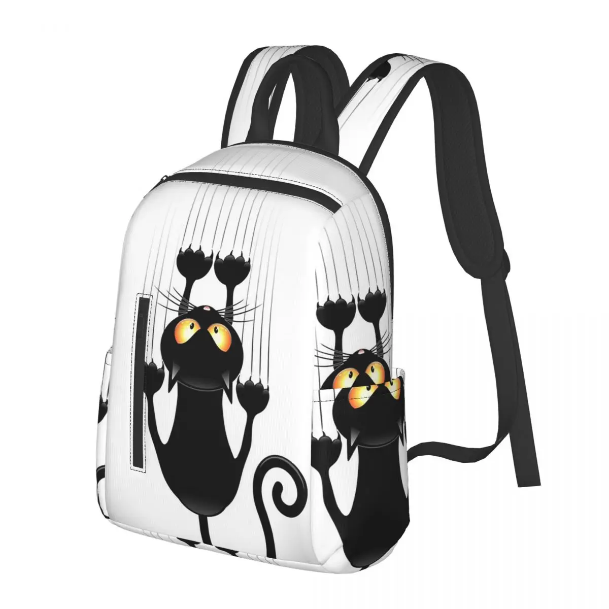 Cartoon Black Cat Hanging On Student Backpack School Bag Hiking Travel Daypack for Men Women Bookbag Shoulder Bags
Cartoon Black Cat Hanging On Student Backpack School Bag Hiking Travel Daypack for Men Women Bookbag Shoulder Bags
