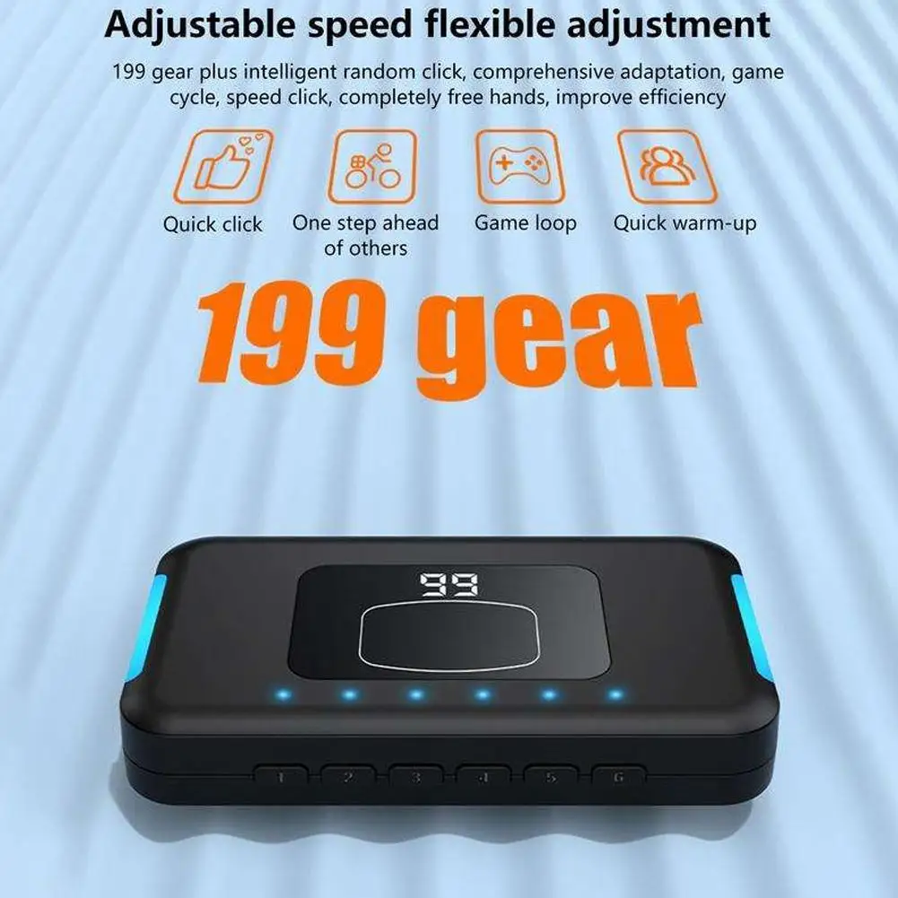 Auto Clicking Device Bluetooth-Compatible 199 Gear Adjust Clicking Simulator Mute for All Smart Phone for Live Stream Play Game
Auto Clicking Device Bluetooth-Compatible 199 Gear Adjust Clicking Simulator Mute for All Smart Phone for Live Stream Play Game