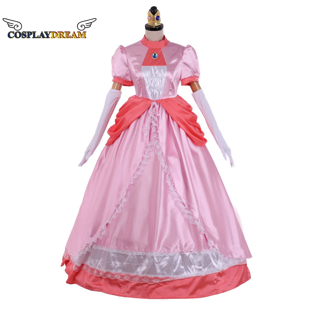 Game Cosplay Princess Peach Cosplay Costume Pink Princess Dress Women Ball Gown Fancy Party Outfit Halloween Party Costume Dress
Game Cosplay Princess Peach Cosplay Costume Pink Princess Dress Women Ball Gown Fancy Party Outfit Halloween Party Costume Dress