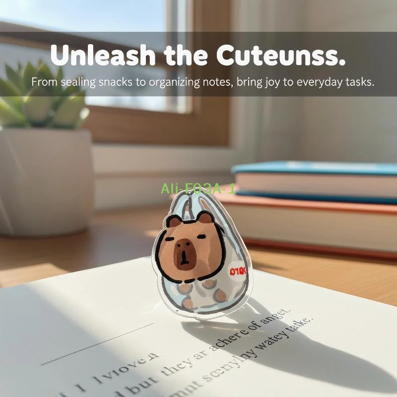 8Pcs Acrylic PP Clips Cute Fun Capybara Animal Decoration Clips For Notes, Photos, Documents, Envelopes For Students, Office
8Pcs Acrylic PP Clips Cute Fun Capybara Animal Decoration Clips For Notes, Photos, Documents, Envelopes For Students, Office