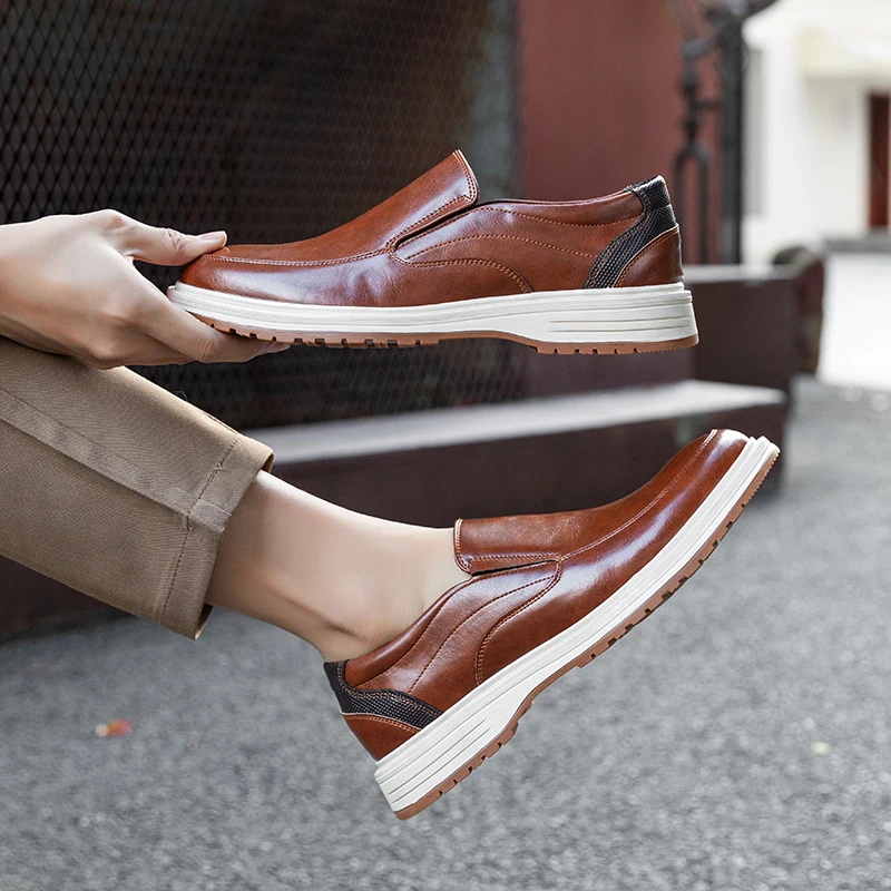 Casual Business Men's Large Size 46 Slip-On Work Driving Shoes Fashionable Round Toe Flat Heel Breathable Men Loafers Shoes
Casual Business Men's Large Size 46 Slip-On Work Driving Shoes Fashionable Round Toe Flat Heel Breathable Men Loafers Shoes