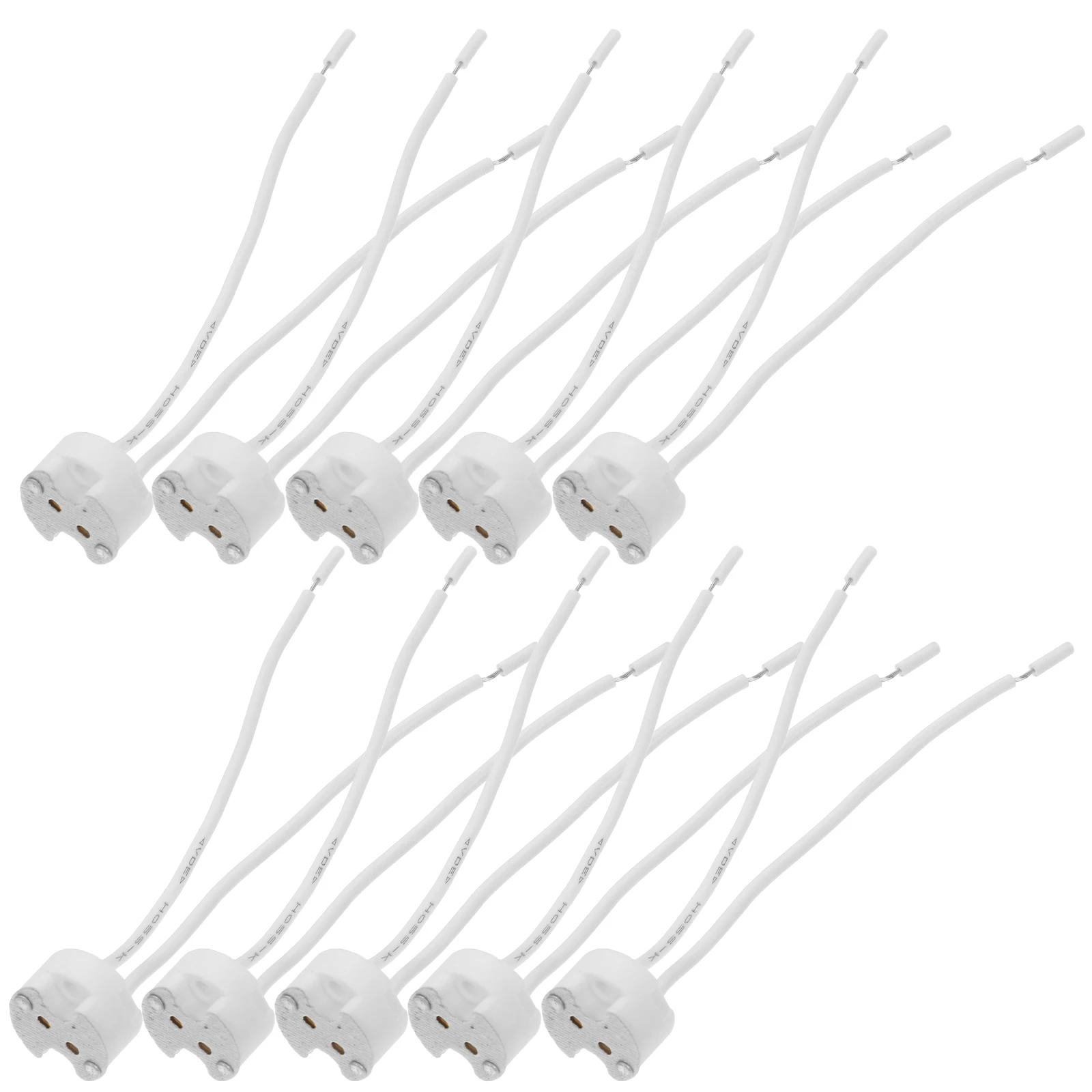 10Pcs Ceramic Lamp Socket Base Silicone Wire Compatible .3 Gu5.3 Mr16 Round Design Heat Resistant for Landscape Lighting Wax
10Pcs Ceramic Lamp Socket Base Silicone Wire Compatible .3 Gu5.3 Mr16 Round Design Heat Resistant for Landscape Lighting Wax