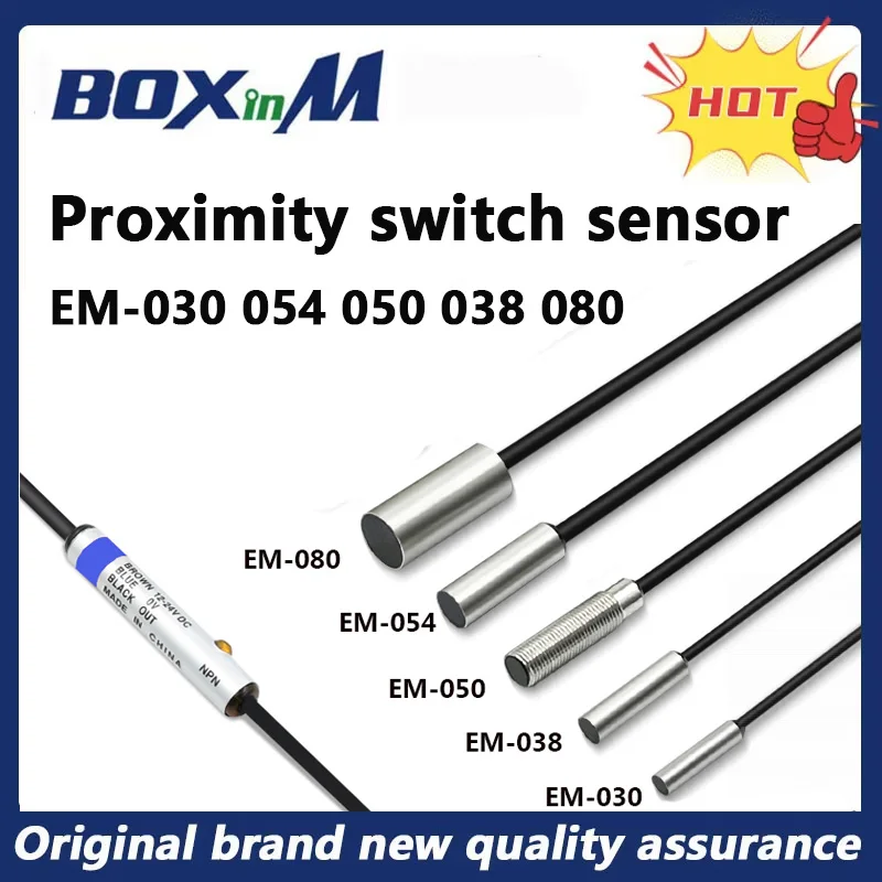 100% New original EM-030 EM-038 EM-005 EM-080 EM-054 Water and oil proof Proximity switch sensor
100% New original EM-030 EM-038 EM-005 EM-080 EM-054 Water and oil proof Proximity switch sensor
