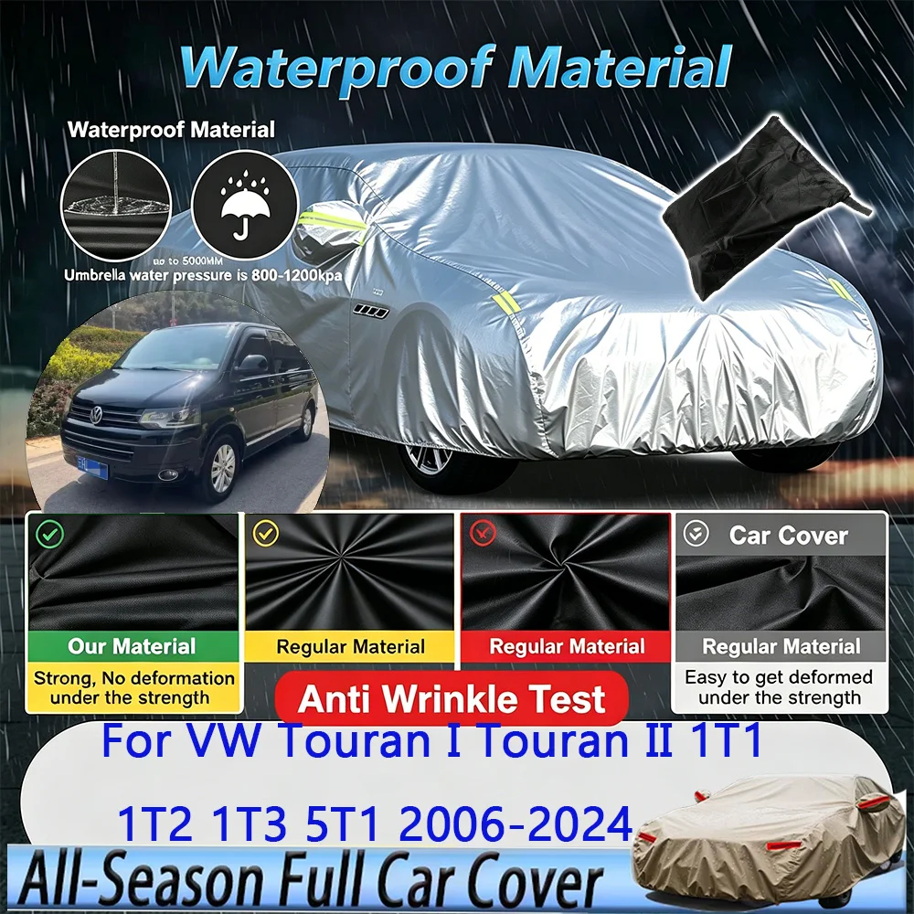 Outdoor Protection Full Car Cover Snow Cover Sunshade Waterproof Dustproof For VW Touran I Touran II 1T1 1T2 1T3 5T1 2006-2024
Outdoor Protection Full Car Cover Snow Cover Sunshade Waterproof Dustproof For VW Touran I Touran II 1T1 1T2 1T3 5T1 2006-2024