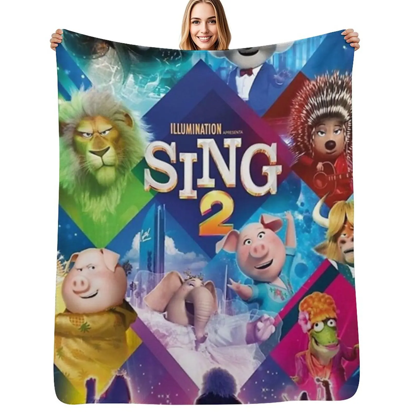 Movie Sing 2 Throw Blanket Fade Resistant Durable Throw Blanket
Movie Sing 2 Throw Blanket Fade Resistant Durable Throw Blanket