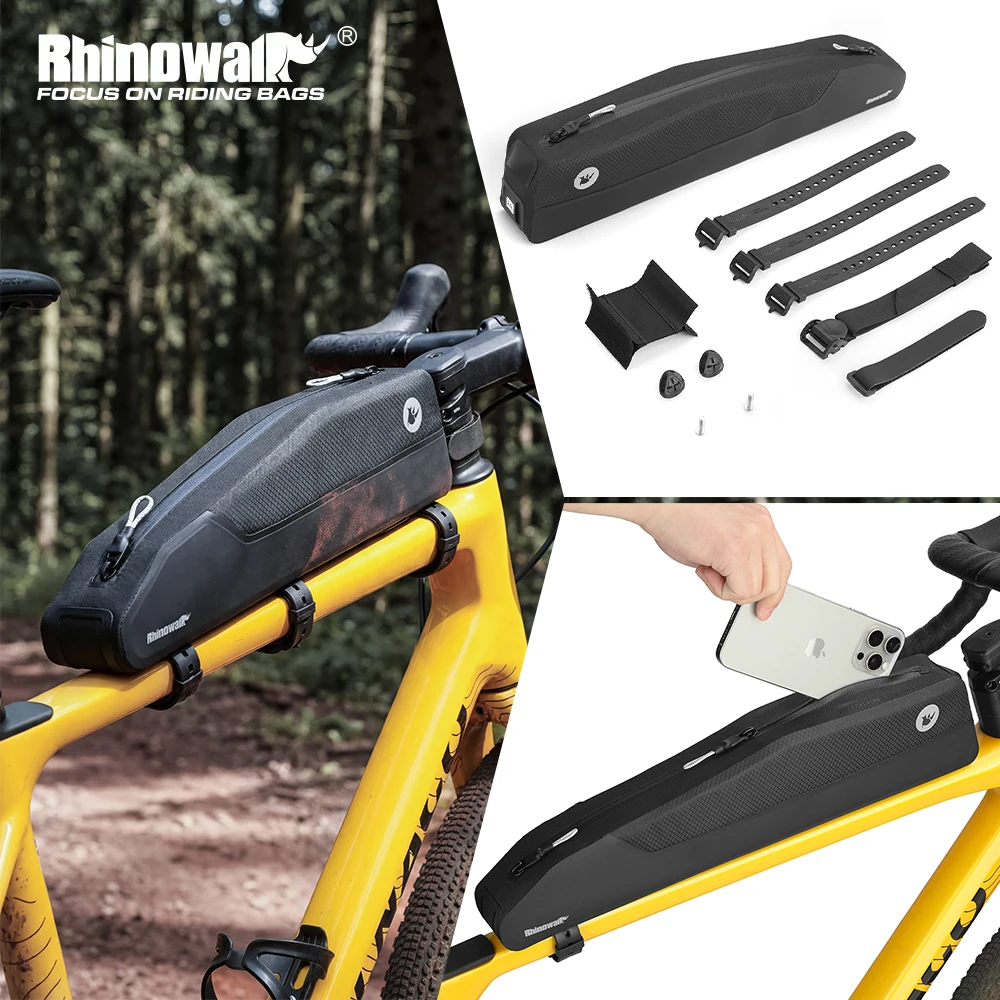 Rhinowalk Bicycle Frame Bag 2L Waterproof Cycling Top Tube Pack Storage Paint-Safe Screw & Strap Fixing For MTB Road Gravel Bike
Rhinowalk Bicycle Frame Bag 2L Waterproof Cycling Top Tube Pack Storage Paint-Safe Screw & Strap Fixing For MTB Road Gravel Bike