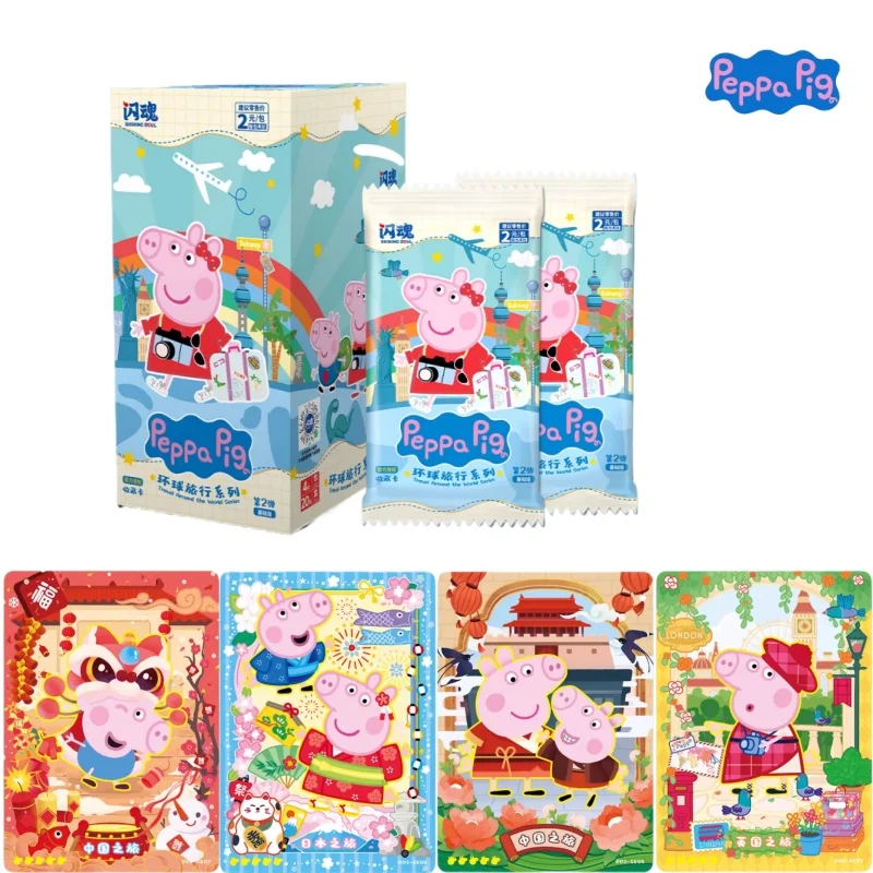 Аутентичная новая серия «Свинка Пеппа», серия Global Travel, базовое издание, коллекционная карта, мультяшный окружающий детский подарок 
Аутентичная новая серия «Свинка Пеппа», серия Global Travel, базовое издание, коллекционная карта, мультяшный окружающий детский подарок