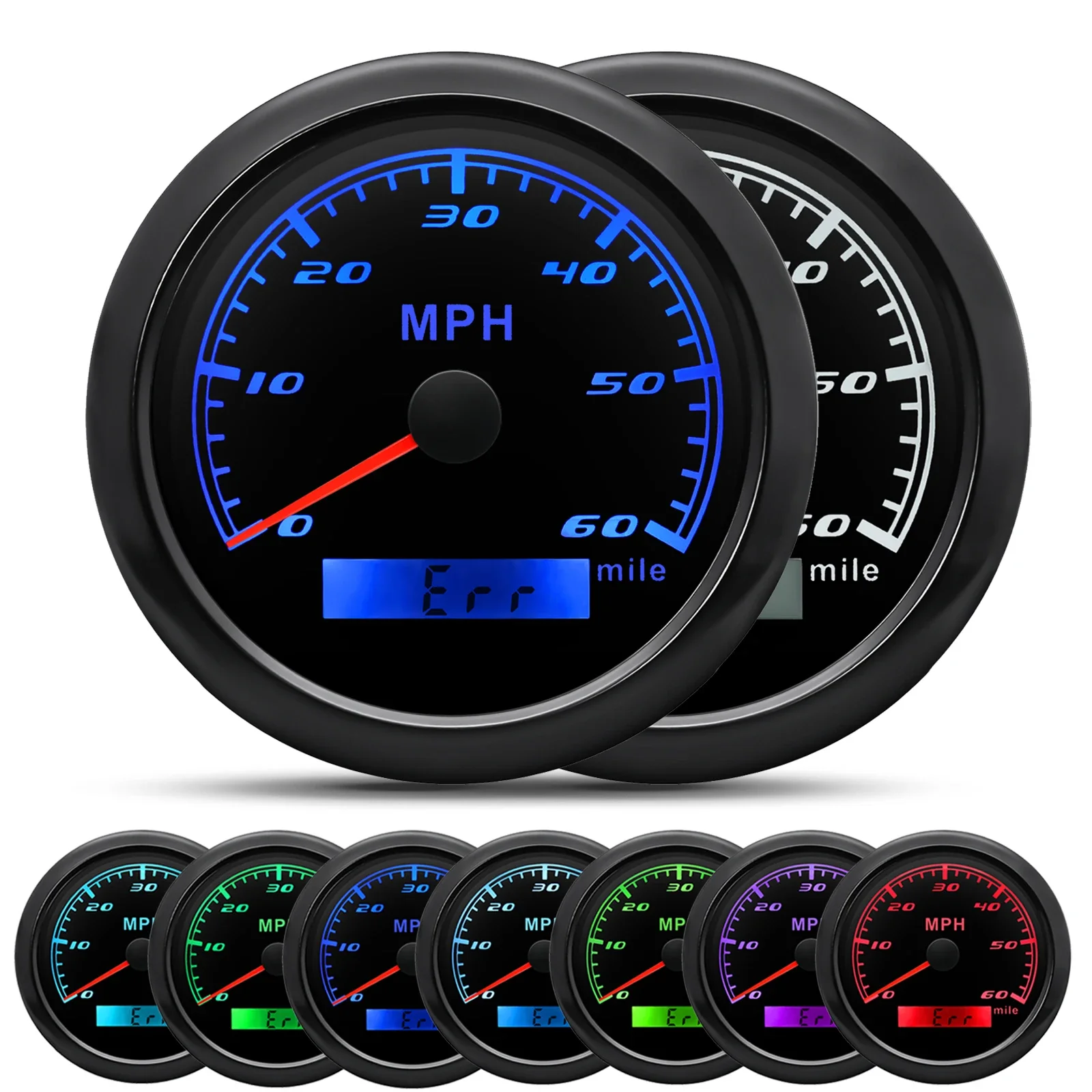 30 60 120 200 MPH 85MM GPS Speedometer Odometer Mile 7 Colors Backlight Speed Gauge with GPS Antenna For Boat Car Marine Yacht
30 60 120 200 MPH 85MM GPS Speedometer Odometer Mile 7 Colors Backlight Speed Gauge with GPS Antenna For Boat Car Marine Yacht